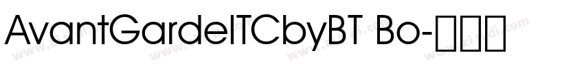 AvantGardeITCbyBT Bo字体转换